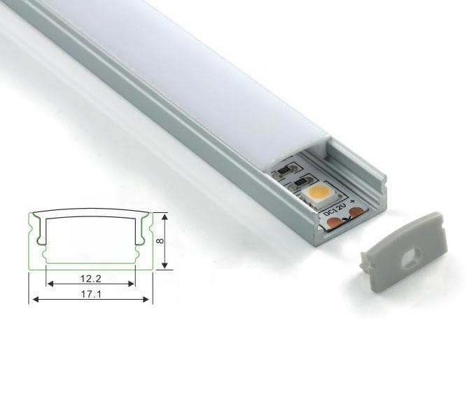 LED Profiel 1 meter - 8mm slim line LED Profiel 1 meter - 8mm slim line